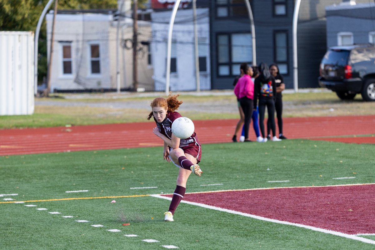 Soccer player taking a free kick